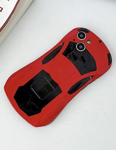 Sports Car Design Case for iPhone 14 Red