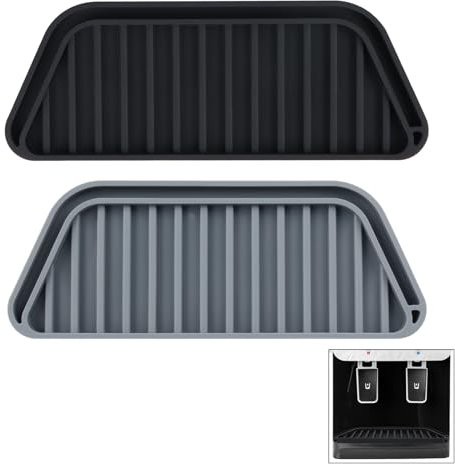 Kühlschrank Wasserfänger,2 Stück Kühlschrank Tropfschale Silikon Tropffänger Abtropfmatte Abtropfschale für Kühlschrank Wasserspender Verschüttete Wasser-Pad für Drainage
