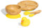 WEGOWOOD® Bamboo & Silicone Baby Led Weaning Set - Suction Plate, Bowl, Spoon & Fork - Eco-Friendly, Non-Toxic - Easy Clean - For 6+ Months