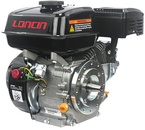 Generico 6,5 HP LONCIN G200 FL Motore Benzina Albero 4 Tempi Conico 23 Mm