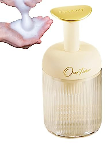 Dispensador de jabón de Espuma | Dispensador de jabón de Espuma de Manos Transparente, Botella de Espuma Decorativa Recargable, Bomba de Espuma de baño para jabón líquido, champú, Lavado Facial,