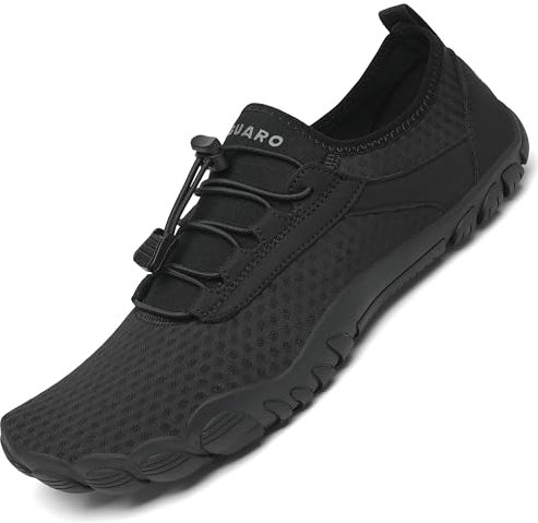 SAGUARO Herren Barfuss Wasserschuhe Damen Schnell Trocknend Aquaschuhe Breathable Schwimmschuhe Badeschuhe Schwarz Gr.43