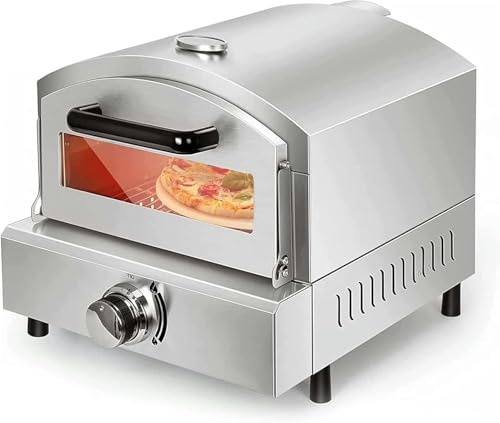 Commercial electric pizza oven gas pizza oven, 360° Uniform Temperature, High Temperature and Corrosion Resistance, for Home Restaurant