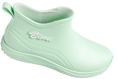 Scarpe da pioggia indossabili da uomo e da donna, in gomma, con suola a metà polpaccio, antiscivolo, per chef, wok, da uomo, B, 38 2/3 EU