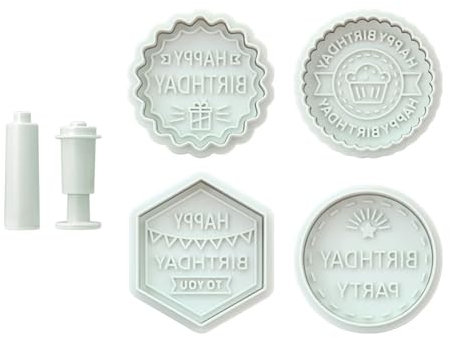 Btgghytr Personalisierbares Keksstempel-Set für personalisierte Leckereien, unverwechselbare Keksform für Party-Backen und Dekorationen