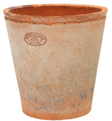 Esschert's Garden Pot De Fleur en Terre Cuite Viellie - Terracotta - D 25,5 X H 23,5 Cm