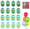 TAKUZA Ringelband Geschenkband Grün, 16 Rollen Geschenkband Set, Geschenkband 5mm Breit,Schleifenband Grün,Geschenkbänder Rolle Bunt,Ballonband Weihnachten,Hochzeit, Geschenkverpackung,Luftballon Deko
