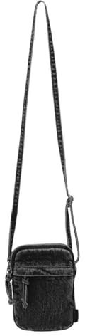 Umhängetasche, Damen-Umhängetasche, Denim-Umhängetasche, japanischer Stil, Kuriertasche, Einkaufstasche, Dating-Tasche für den täglichen Gebrauch, Schwarz