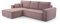 FurniShop24 Ecksofa mit Schlaffunktion und Bettkasten - Eckcouch L-förmige zum Wohnzimmer, Klappsofa - Schlafcouch Minimalistisches Design, Schlafsofa Mango L: Rosa, Ecksofa Links
