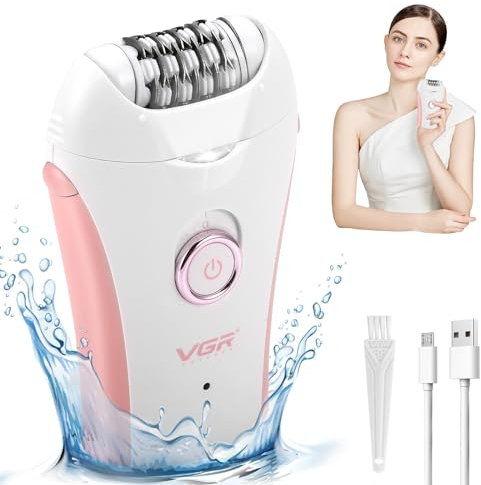 Aofesel Epilierer für Frauen, Gesichtsepilierer Damen, Kabelloser Elektrischer Epilierer mit LED-Licht, Körperhaarentferner für Frauen, Gesicht, Bein, Körper, Achselhöhle, Bikini