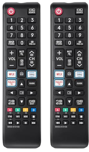 Ersatz Fernbedienung-für-Samsung-Smart-TV, Universal-Fernbedienung-für-Samsung-Fernseher (2 Packungen)
