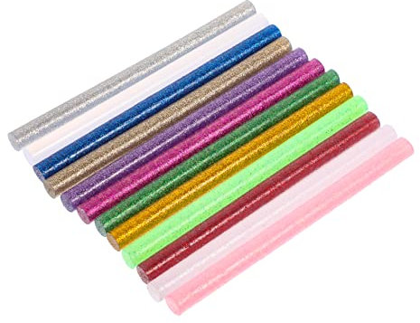 DIYEAH Crafting Kit 130pcs Hot Melt Glue Sticks Craft Glue Stick Glue for Sealing Glitter Glue Glow in The Dark Glue Rod