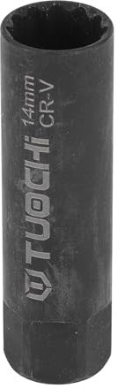 INFINAUTO Spark Plug Impact Socket 63mm for Car Motorcycle Dirtbike Repair Hardware Tool CR-V Black Durable 12 Point 14mm 3/8 Inch Drive