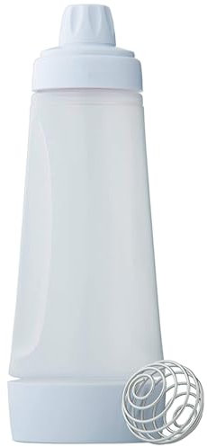 JZLEJC Pancake Batter Dispenser Bottle, Safe Plastic Lightweight Dispenser with Scale for Cupcakes, Muffins, and Crepes