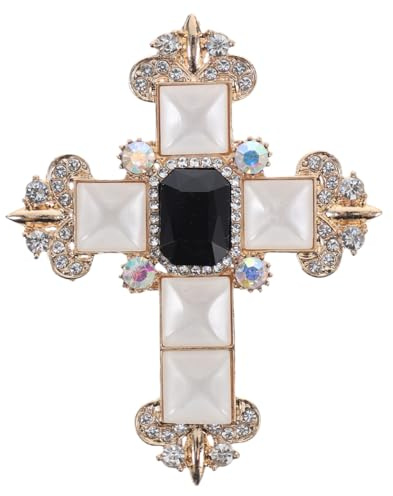 Gatuida Rhinestone Kreuz Brosche Für Und Mädchen Unisex Christliches Schmuckstück Für Partys Und Festliche Anlässe Stilvolles Accessoire Für Outfit