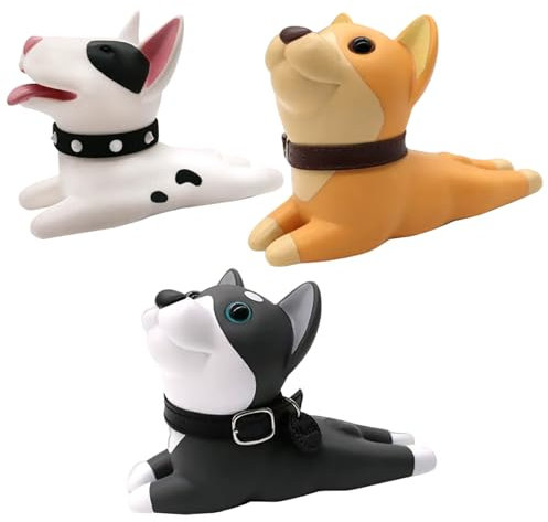3PCS Dog Door Stopper, Plastic Cute Door Stop, Non-Slip Decorative Doorstop for Home Office Bathroom Living Room Wedge Doorstop Cute Stop