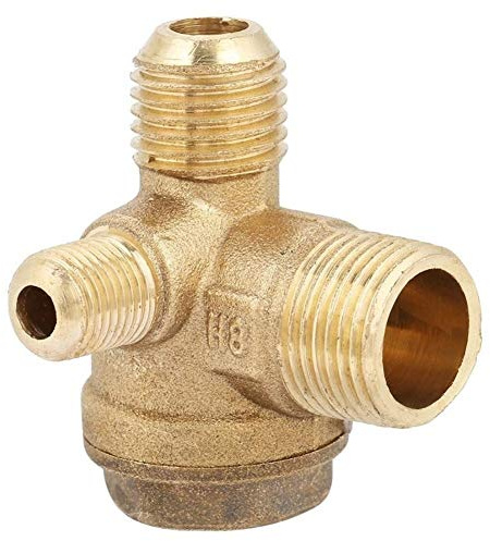 1 Stück 90°-Rückschlagventil aus Messing for Gaskompressoren – Außengewinde, elektrisch-magnetisches Ventil, Ersatzteile, 20 x 14 x 10 mm