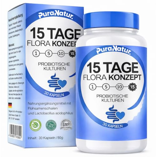 15 Tage – ausgewählte Pflanzenextrakte – 30 Kapseln – Premium Rohstoffe & Qualitätskontrolle - PuraNatur