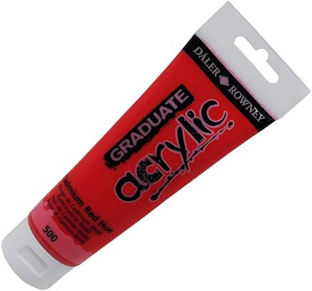 Daler-Rowney Acrylic 120 ml Tube - Cadmium Red Hue