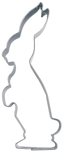 Städter Ausstechform Hase stehend 6 cm aus rostfreiem Edelstahl, spülmaschinengeeignet