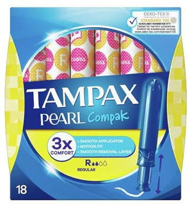 Tampax Compak Pearl Regular Tampons – 18 Stück