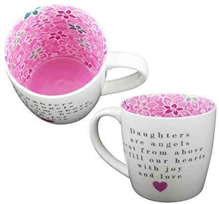 Two Up Two Down Tasse ~ Keramik Tee/Kaffee ~ Inside Out Tasse ~ Töchter sind Engel