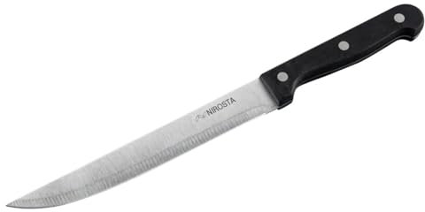 Nirosta Mega Küchenmesser – Extra lange, rostfreie 18cm Edelstahlklinge, ergonomischer Griff, ideal für Fleisch und Gemüse
