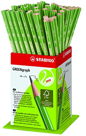 Umweltfreundlicher Bleistift - STABILO GREENgraph - 60er Display - Härtegrad HB
