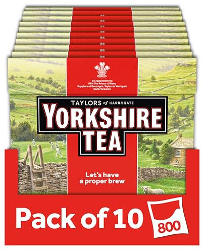Yorkshire Tea, 10 Boxes of 80 Tea Bags (Total 800 Bags)