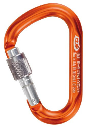 Climbing Technology Snappy SG HMS Karabiner mit Ring, Orange
