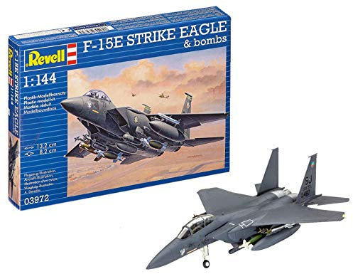 Revell - 03972 - F-15e Strike Eagle Avec Bombes - 70 Pièces - Échelle 1/144
