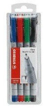 Stabilo© Folienschreiber OHPen universal Fein, wasserl slich, 4er Etui