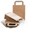 Logbuch-Verlag 25 Geschenktüten Weihnachten natur braun mit Henkel 18 x 8 x 22 cm Henkeltasche recycelbar Packpapier