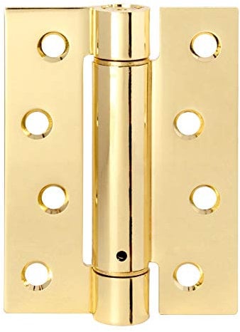 Excel DH000469 DH469 4 Single Action Spring Hinge, Polished Brass