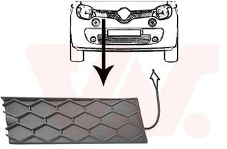 VAN WEZEL Griglia radiatore 4368512 Compatibile con: RENAULT TWINGO III | Compatibile con: RENAULT TWINGO III