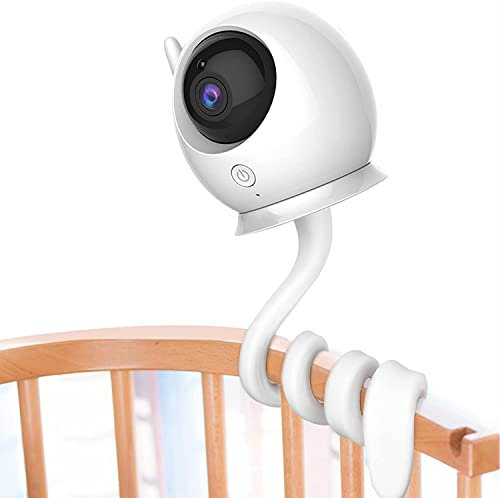 Supporto per baby monitor, MYPIN supporto flessibile per fotocamera, senza foratura, per baby monitor e culla compatibile con telecamera baby monitor con foro filettato 1/4