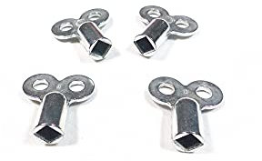 RV-Parts 4X Entlüftungsschlüssel Universal alle Heizkörper Schlüssel zum Entlüften Lüften Aller Heizungen Radiator Key Entlüfter Heizung