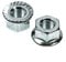 2 Stück Fahrrad Achsen Mutter M9x1 Vorderrad axle nut SW15 mm Stahl Silber