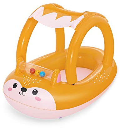 Bestway Bateau Pneumatique pour Bébé Friendly Fox avec Parasol