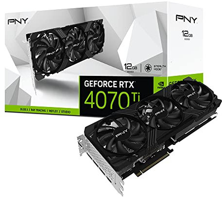 PNY GeForce RTX™ 4070 Ti 12GB VERTO Triple Fan White Edition DLSS 3 Graphics Card