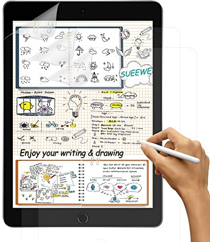 SUEEWE [3 Stück] Like Matte Papier Folie für 10,5 iPad Air 3 (2019) & iPad Pro 10,5 zoll (2017), [Blendfreiem] PET Papier Gefühl schutzfolie zum Zeichnen, Schreiben, Skizzieren