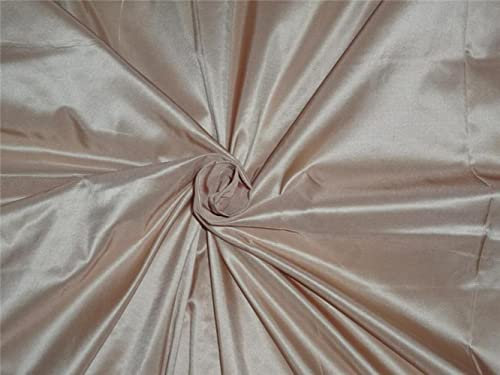 100 % reine Seide, Taft, Rose Pi x Creme, 152,4 cm Seide