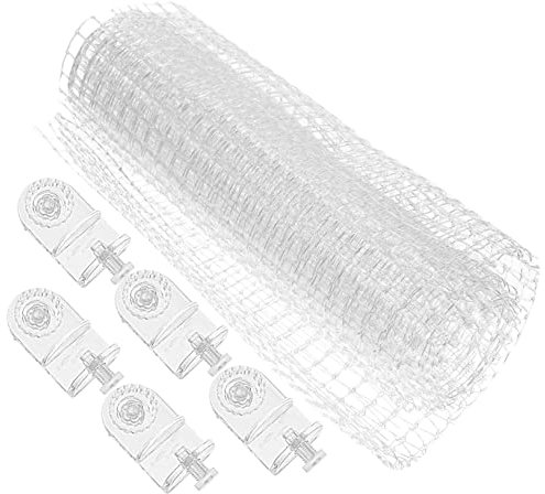 Tehaux - Tapa de acuario transparente para agua, malla de protección ajustable y recortable, accesorio práctico para acuario, evita que los peces salten y proteja contra los gatos