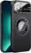 Dqtaoly Coque PC Dur pour iPhone 12 Pro Case,Etui avec Magnétique, Verre Trempé Caméra Arrière Protecteur pour iPhone 12 Pro(Noir)
