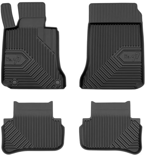 SMK Gummimatten auto fußmatten Satz passend für Mercedes-Benz C-Klasse W204 2007-2014 Erleben Sie einen neuen Standard des Reisens mit rutschfesten auto fussmatten - Mehrjahres- auto teppiche für alle