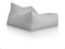 Aiire XXL Sitzsack Outdoor Modern - Riesen Bean Bag Liege mit Füllung für Garten und Pool - Bodenkissen Grob, Bodenstuhl - Outdoor Sitzsäcke für Kinder und Erwachsene Grau