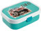 wolga-kreativ Personalisierte Mepal Campus Lunchbox Kinder für Jungen Monstertrack Brotbox mit Fächern und Unterteilung für Schule, Kindergarten, Geschenk zur Einschulung