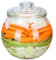 Bocal à légumes rond en verre 2,5 L/5 L/10 L avec couvercle scellé - Grand ventre - Fait main - Pour la maison (10 L)