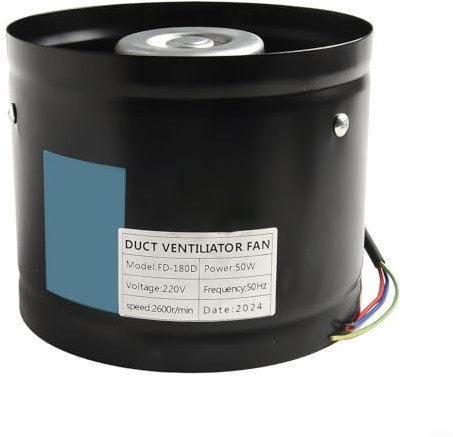 SPORTARC Efficacité optimale : une solution avec une forte capacité d'aspiration du ventilateur extracteur de fumée de 180 mm (noir)