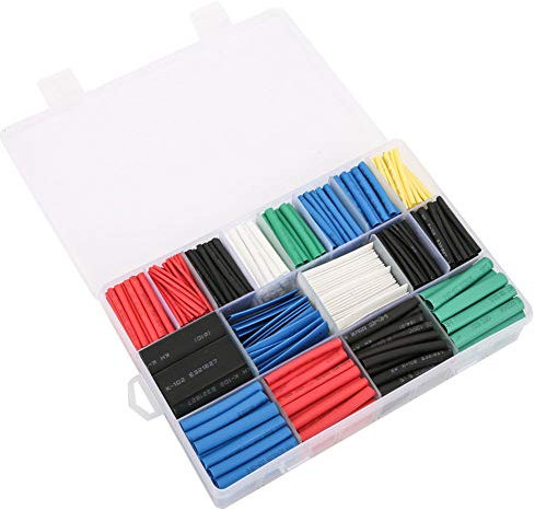 Leapiture 670 pièces manchon d'enveloppe rétractable de câble gaine de fil rétractable gaine thermorétractable manchon rétractable électrique pour isoler le fil électrique